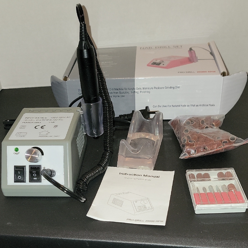 Electric Nail Drill Machine with Accessories